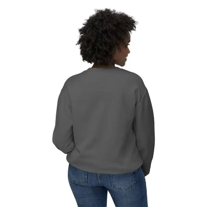 Gray crewneck sweatshirt featuring White All Out of Clucks design for casual wear