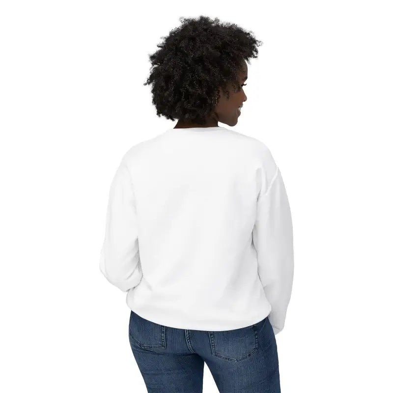 White All Out of Clucks Crewneck Sweatshirt featuring long sleeves for comfortable wear