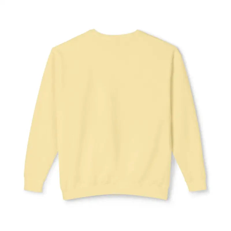 Pale yellow crewneck sweatshirt from the White All Out of Clucks collection