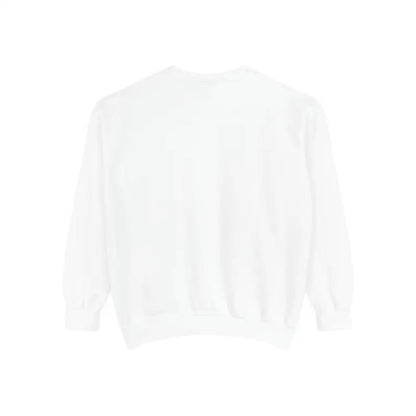 White long-sleeved Mountain River Sweatshirt for Nature Lovers and Adventurers