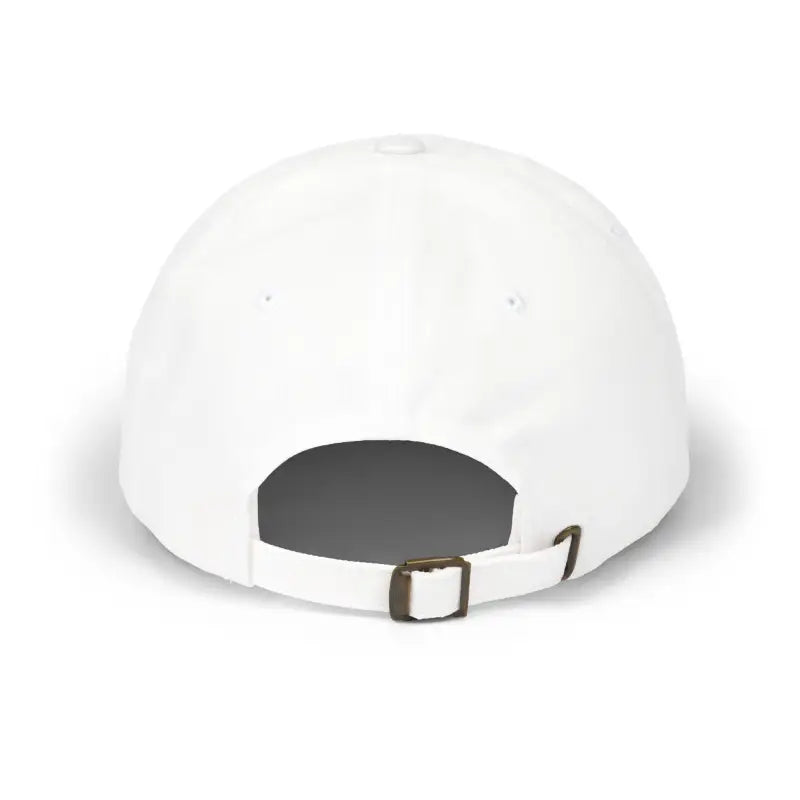 White Baseball Cap with Black Lab Design, stylish and casual accessory for dog lovers