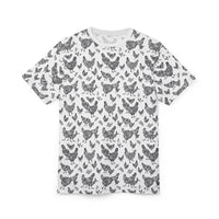 White Chicken Patterned Unisex T Shirt - Ocean State Styles