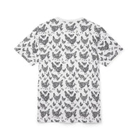 White Chicken Patterned Unisex T Shirt - Ocean State Styles