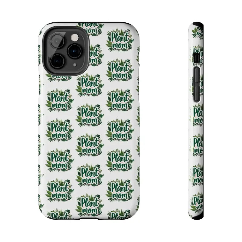 White Plant Mom Phone Case for iPhone and Samsung Styles - Ocean State Styles