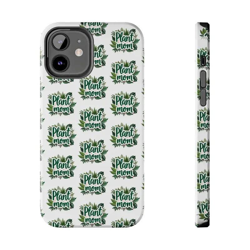 White Plant Mom Phone Case for iPhone and Samsung Styles - Ocean State Styles