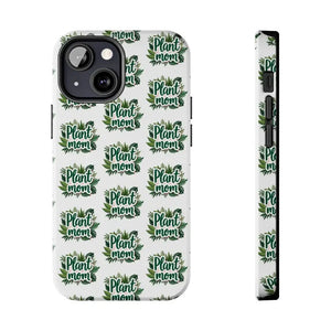 White Plant Mom Phone Case for iPhone and Samsung Styles - Ocean State Styles