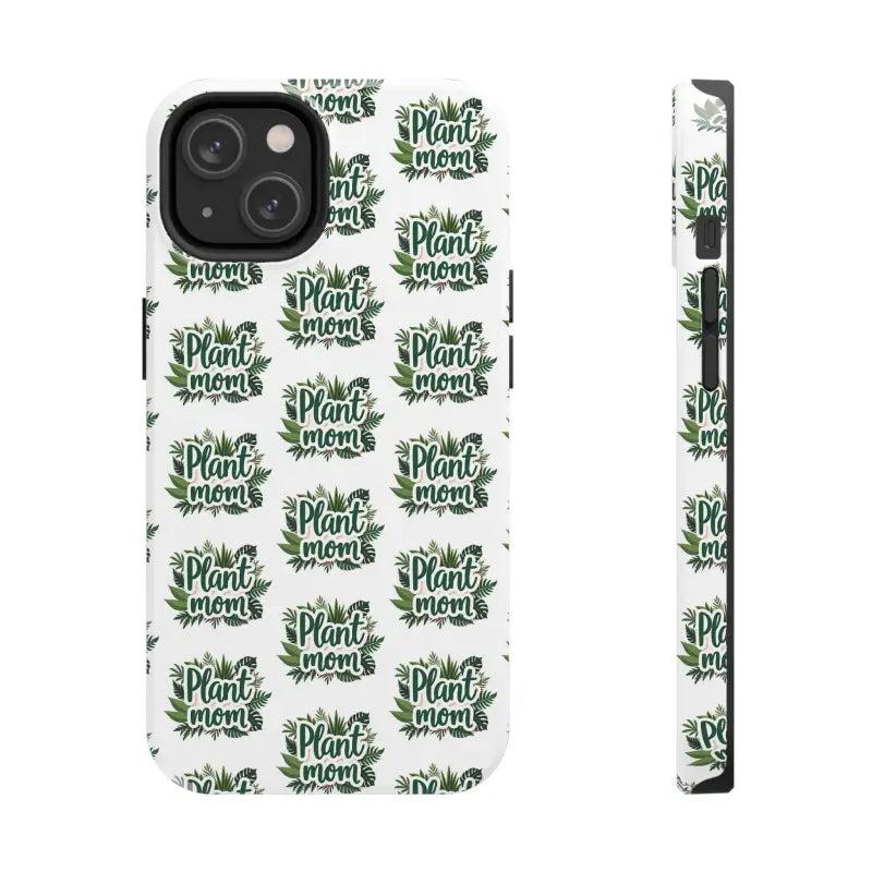White Plant Mom Phone Case for iPhone and Samsung Styles - Ocean State Styles