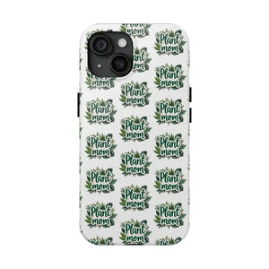 White Plant Mom Phone Case for iPhone and Samsung Styles - Ocean State Styles