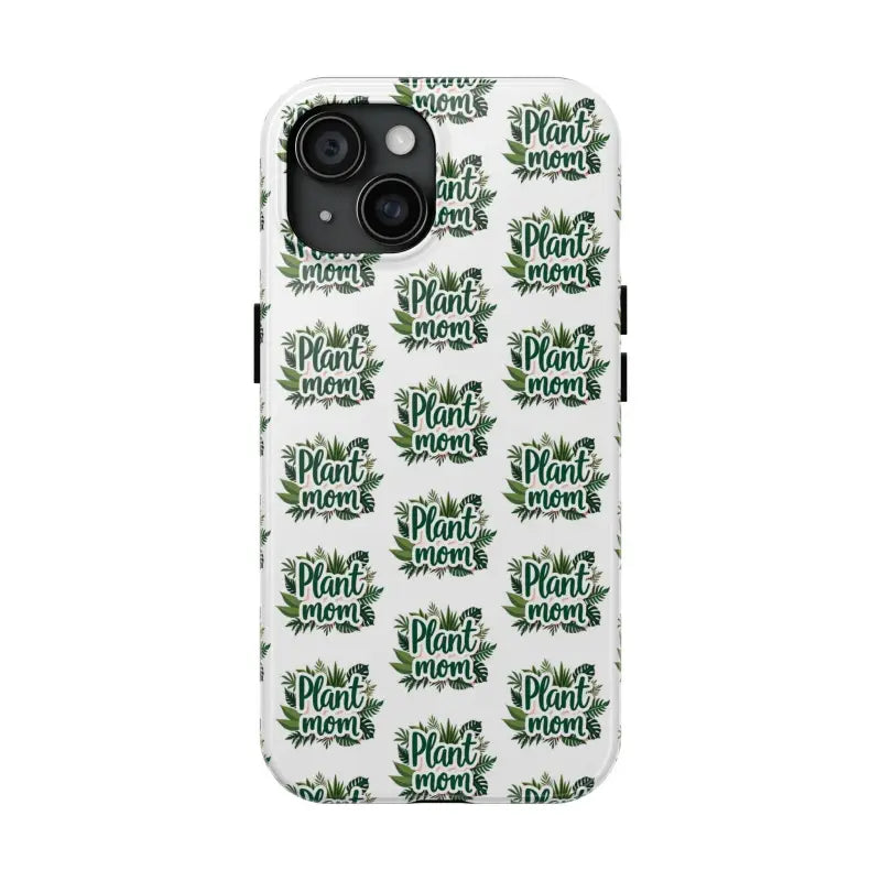 White Plant Mom Phone Case for iPhone and Samsung Styles - Ocean State Styles