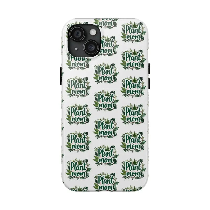 White Plant Mom Phone Case for iPhone and Samsung Styles - Ocean State Styles