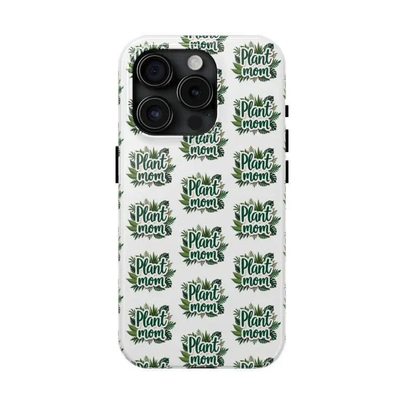 White Plant Mom Phone Case for iPhone and Samsung Styles - Ocean State Styles