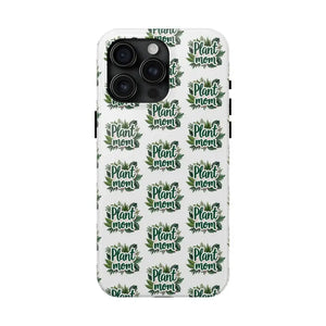 White Plant Mom Phone Case for iPhone and Samsung Styles - Ocean State Styles