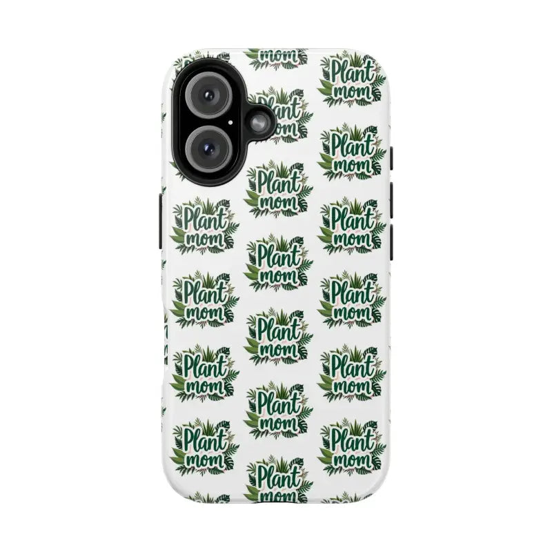 White Plant Mom Phone Case for iPhone and Samsung Styles - Ocean State Styles