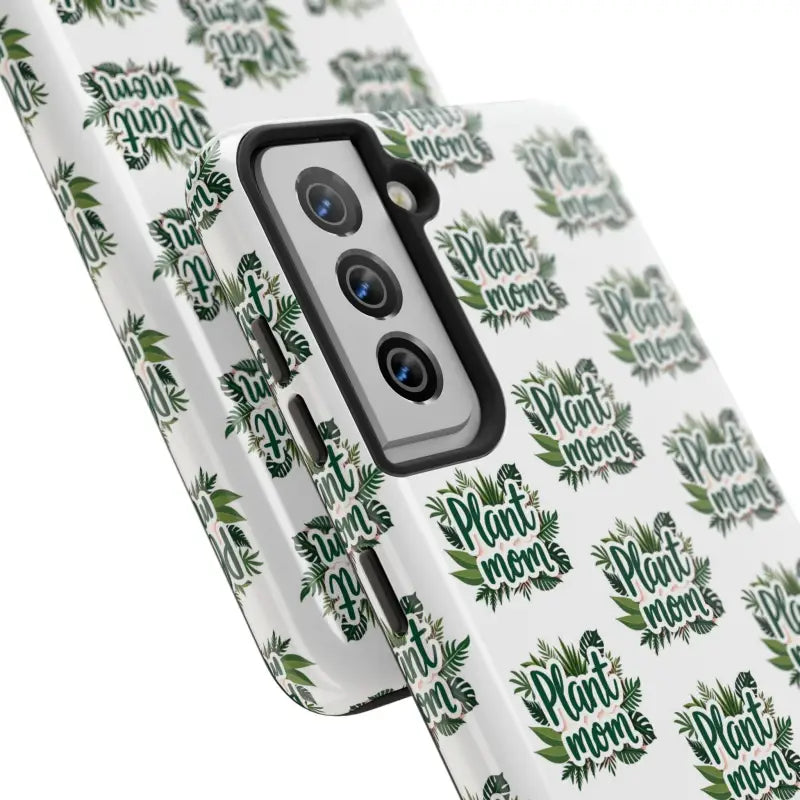 White Plant Mom Phone Case for iPhone and Samsung Styles - Ocean State Styles