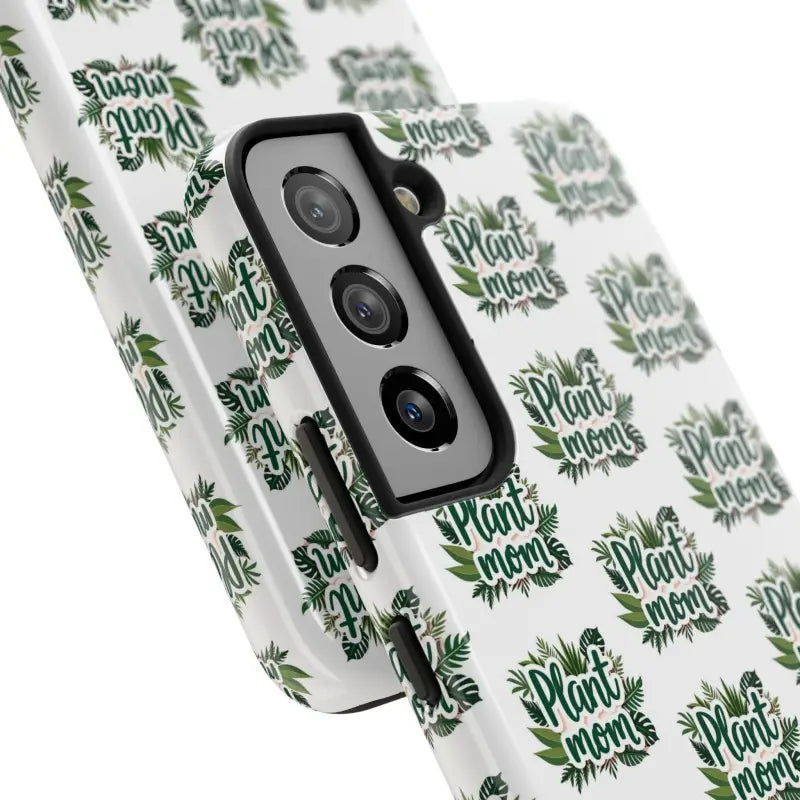 White Plant Mom Phone Case for iPhone and Samsung Styles - Ocean State Styles