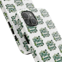 White Plant Mom Phone Case for iPhone and Samsung Styles - Ocean State Styles
