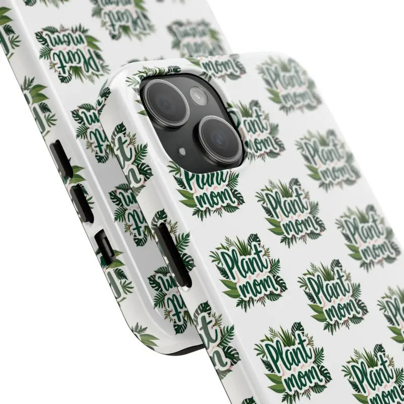 White Plant Mom Phone Case for iPhone and Samsung Styles - Ocean State Styles