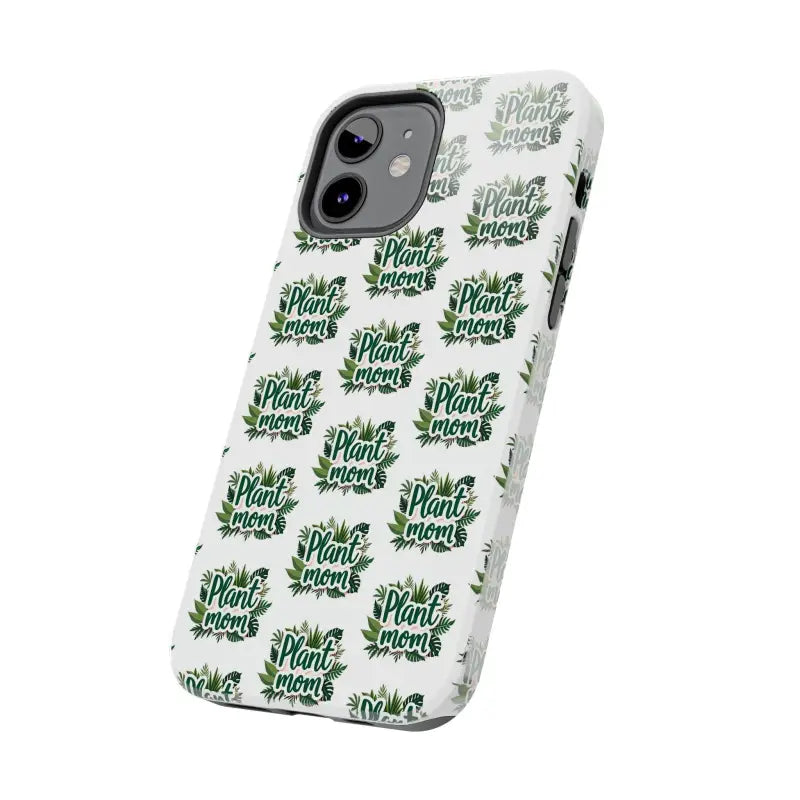 White Plant Mom Phone Case for iPhone and Samsung Styles - Ocean State Styles