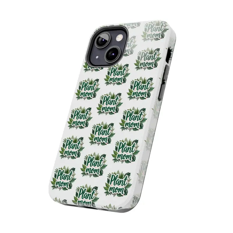 White Plant Mom Phone Case for iPhone and Samsung Styles - Ocean State Styles