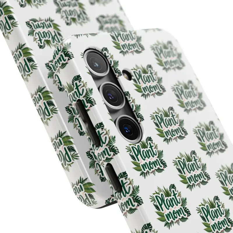White Plant Mom Phone Case for iPhone and Samsung Styles - Ocean State Styles