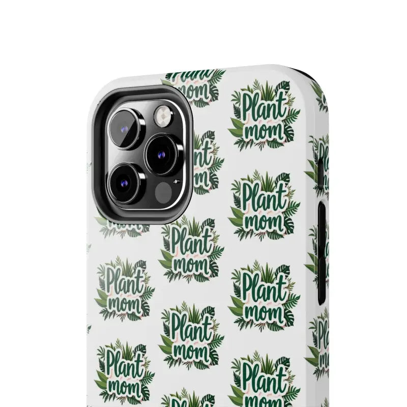 White Plant Mom Phone Case for iPhone and Samsung Styles - Ocean State Styles