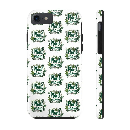 White Plant Mom Phone Case for iPhone and Samsung Styles - Ocean State Styles