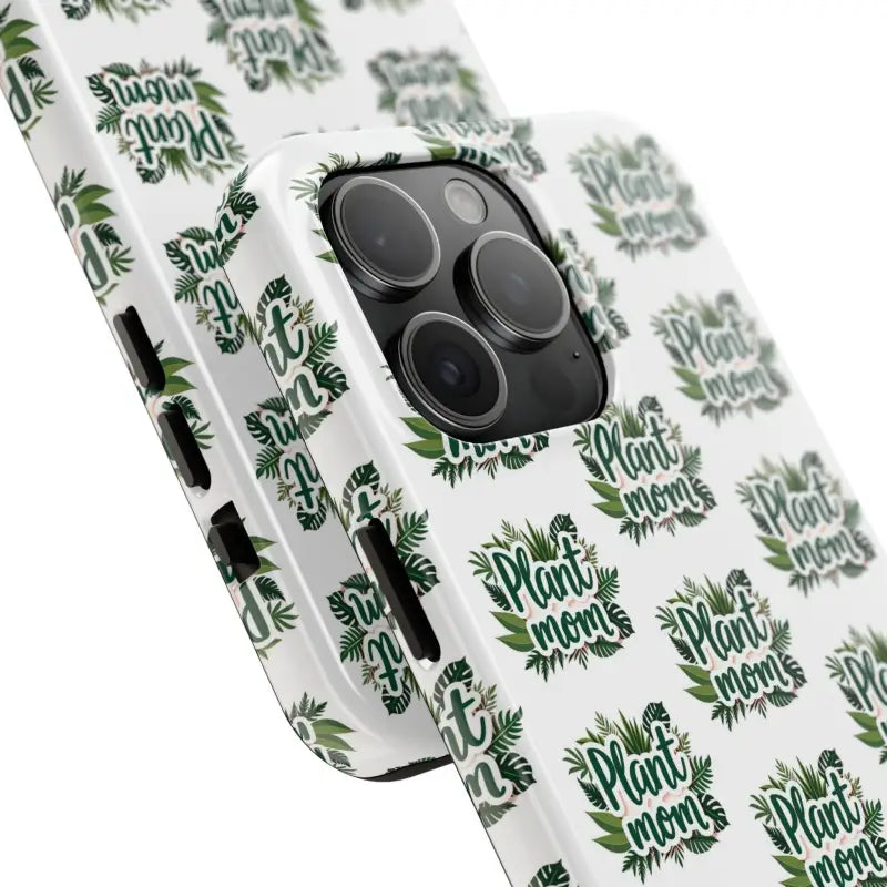 White Plant Mom Phone Case for iPhone and Samsung Styles - Ocean State Styles