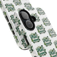 White Plant Mom Phone Case for iPhone and Samsung Styles - Ocean State Styles