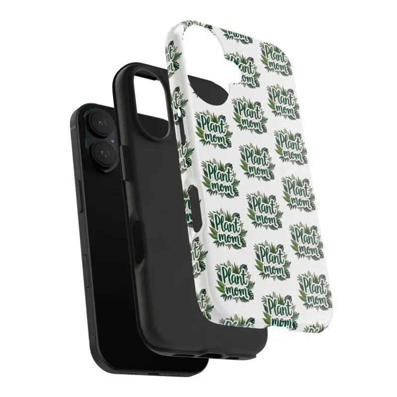 White Plant Mom Phone Case for iPhone and Samsung Styles - Ocean State Styles