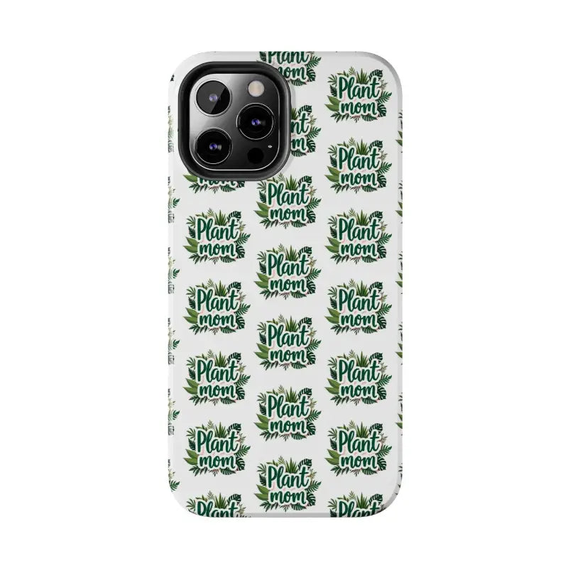 White Plant Mom Phone Case for iPhone and Samsung Styles - Ocean State Styles