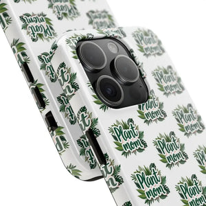 White Plant Mom Phone Case for iPhone and Samsung Styles - Ocean State Styles
