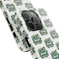 White Plant Mom Phone Case for iPhone and Samsung Styles - Ocean State Styles