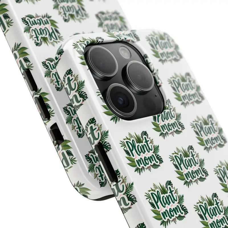 White Plant Mom Phone Case for iPhone and Samsung Styles - Ocean State Styles