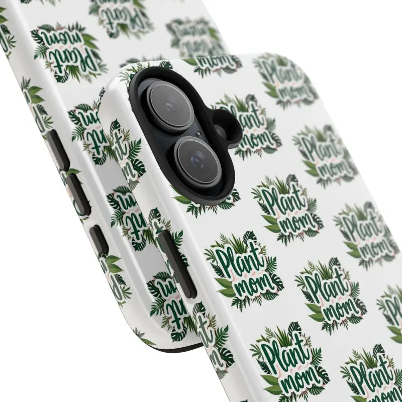 White Plant Mom Phone Case for iPhone and Samsung Styles - Ocean State Styles