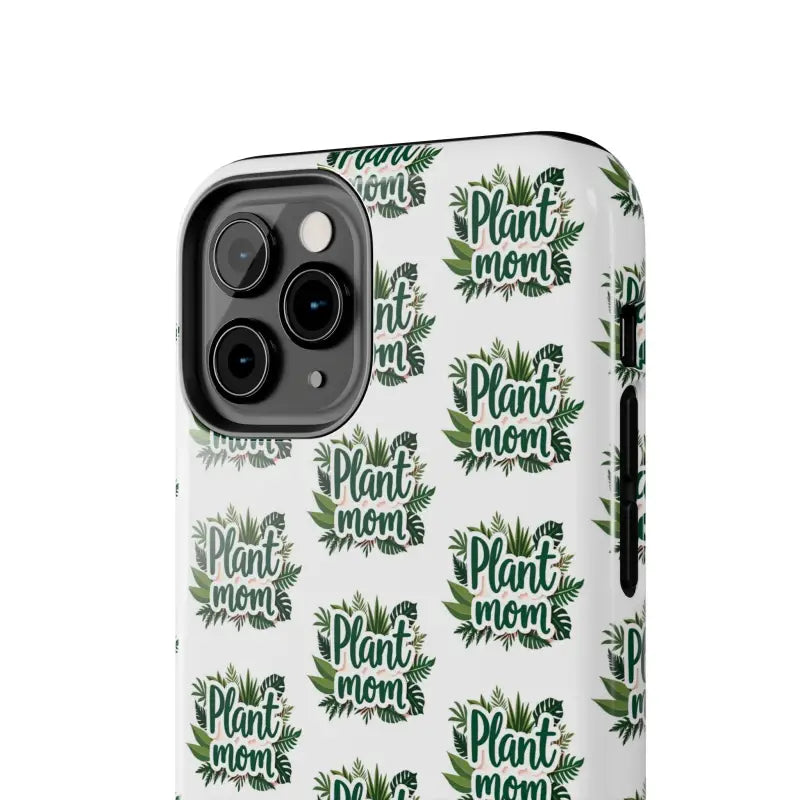 White Plant Mom Phone Case for iPhone and Samsung Styles - Ocean State Styles