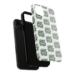 White Plant Mom Phone Case for iPhone and Samsung Styles - Ocean State Styles