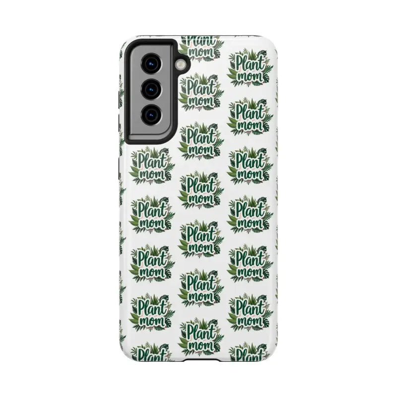 White Plant Mom Phone Case for iPhone and Samsung Styles - Ocean State Styles
