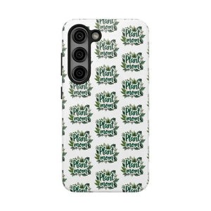White Plant Mom Phone Case for iPhone and Samsung Styles - Ocean State Styles