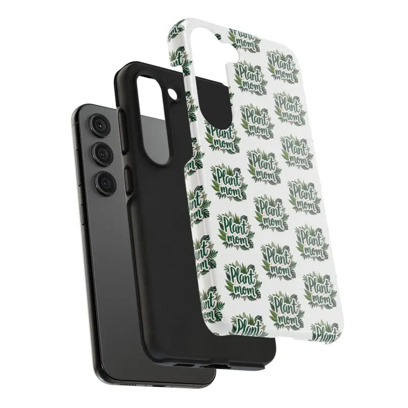 White Plant Mom Phone Case for iPhone and Samsung Styles - Ocean State Styles