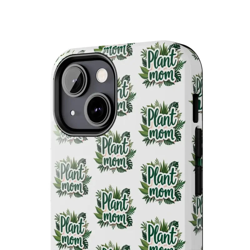 White Plant Mom Phone Case for iPhone and Samsung Styles - Ocean State Styles