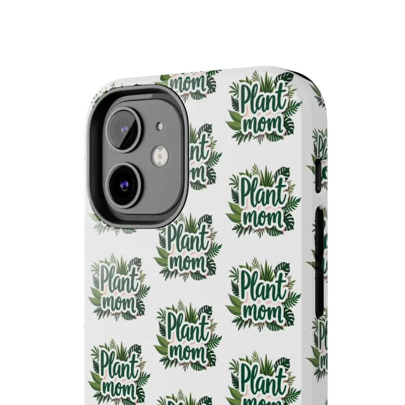 White Plant Mom Phone Case for iPhone and Samsung Styles - Ocean State Styles