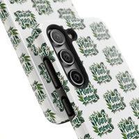 White Plant Mom Phone Case for iPhone and Samsung Styles - Ocean State Styles