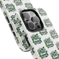 White Plant Mom Phone Case for iPhone and Samsung Styles - Ocean State Styles
