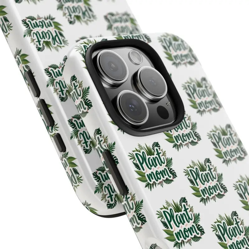 White Plant Mom Phone Case for iPhone and Samsung Styles - Ocean State Styles