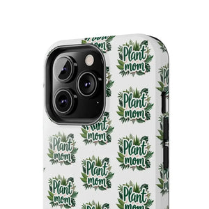 White Plant Mom Phone Case for iPhone and Samsung Styles - Ocean State Styles