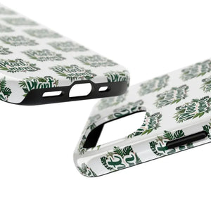 White Plant Mom Phone Case for iPhone and Samsung Styles - Ocean State Styles