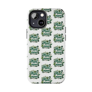 White Plant Mom Phone Case for iPhone and Samsung Styles - Ocean State Styles