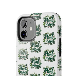 White Plant Mom Phone Case for iPhone and Samsung Styles - Ocean State Styles