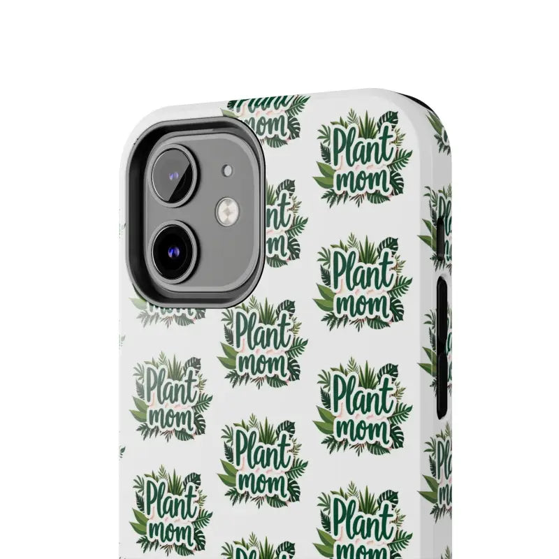 White Plant Mom Phone Case for iPhone and Samsung Styles - Ocean State Styles