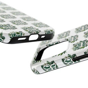 White Plant Mom Phone Case for iPhone and Samsung Styles - Ocean State Styles